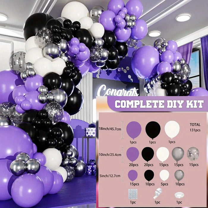 131 Pcs Graduation Season Balloon Sets Suitable For Birthday Backgrounds Anniversaries Graduation Ceremonies Summer Parties