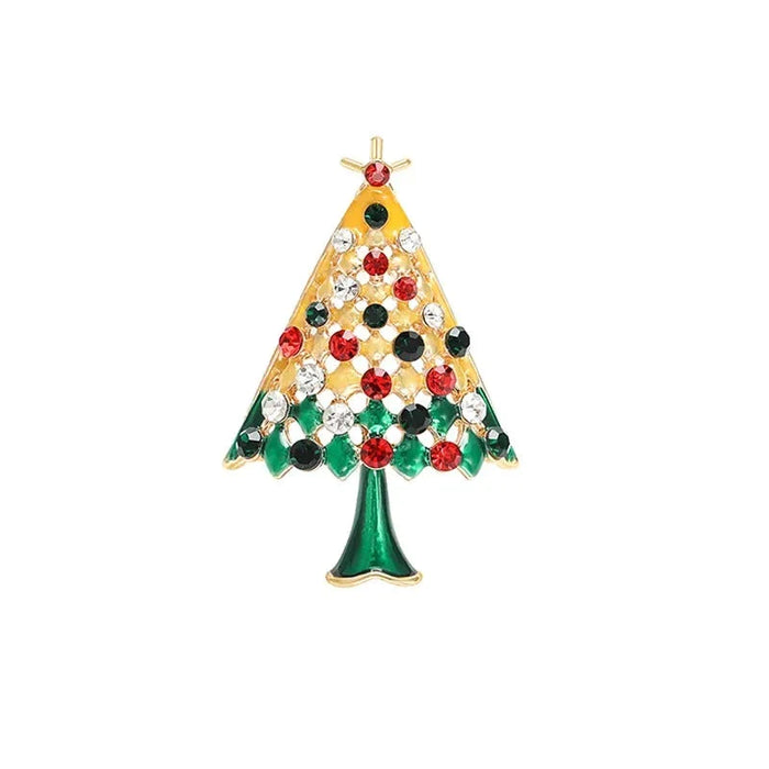 Christmas Tree Lapel Pin Office School Accessory For Women