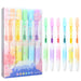 6 Pieces Kawaii Retractable Highlighters Macaron Pastel