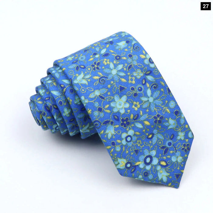 Cartoon Neck Ties For Men Slim Casual Cotton For Weddings And Parties