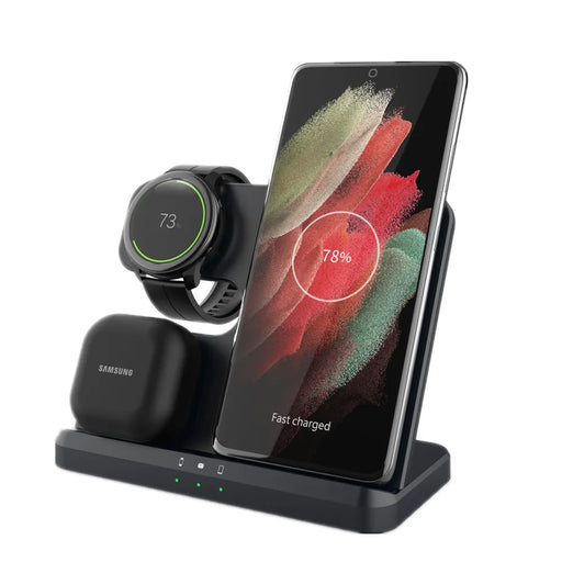 3 In 1 Wireless Fast Charging Dock Station For Samsung