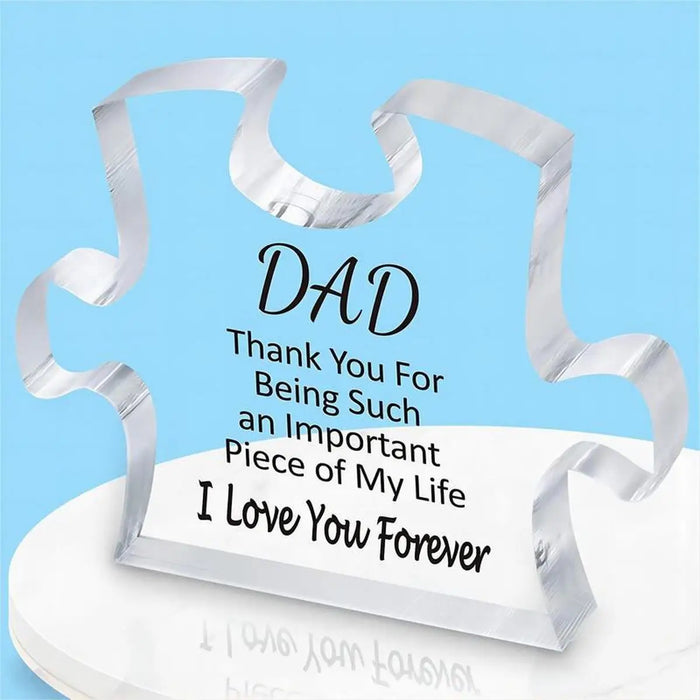 Personalized Dad Puzzle Plaque For Father's Day Or Birthday