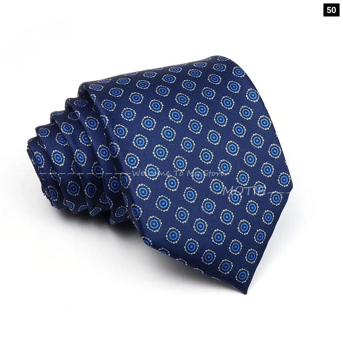 Blue Paisley Necktie For Weddings And Daily Wear