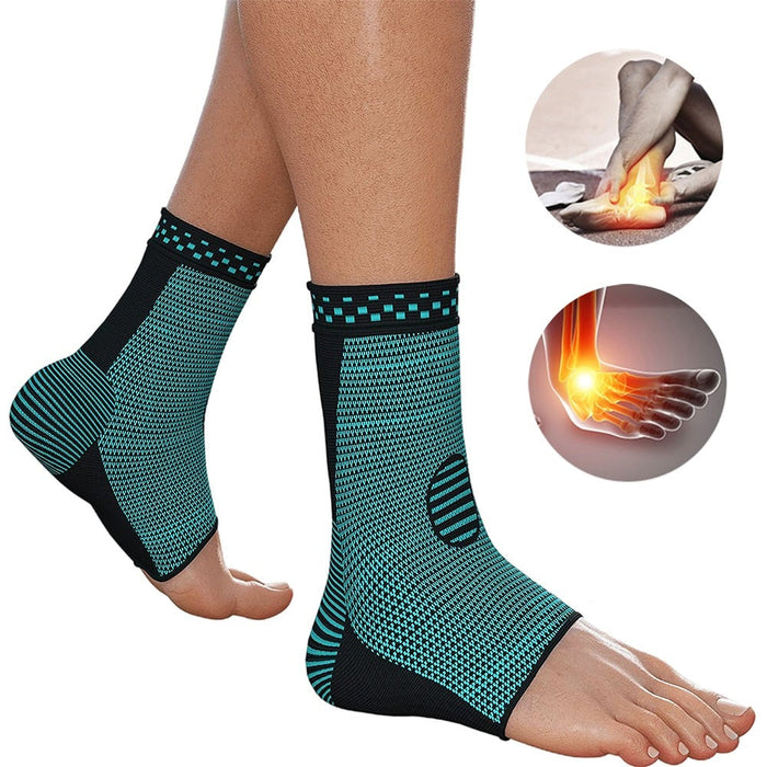 Breathable Sports Knitted Ankle Brace For Cycling Running