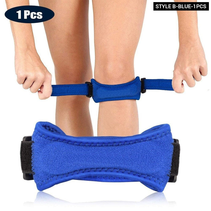 1Piece Adjustable Patella Knee Strap with Double Compression Pads