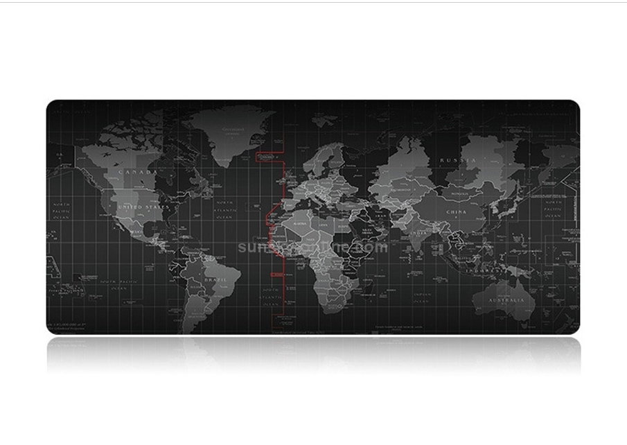 Large Anti Slip World Map Mouse Pad 90 X 40Cm