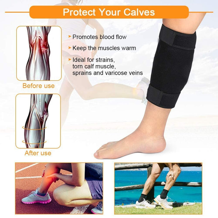 1 Piece Adjustable Calf Compression Leg Brace Sleeves For Cycling Running Basketball