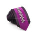 Mens Purple Geometric Tie For Weddings