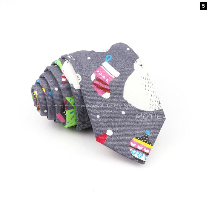 Christmas Cotton Ties For Men Festive Neckwear For Weddings Parties And Gifts