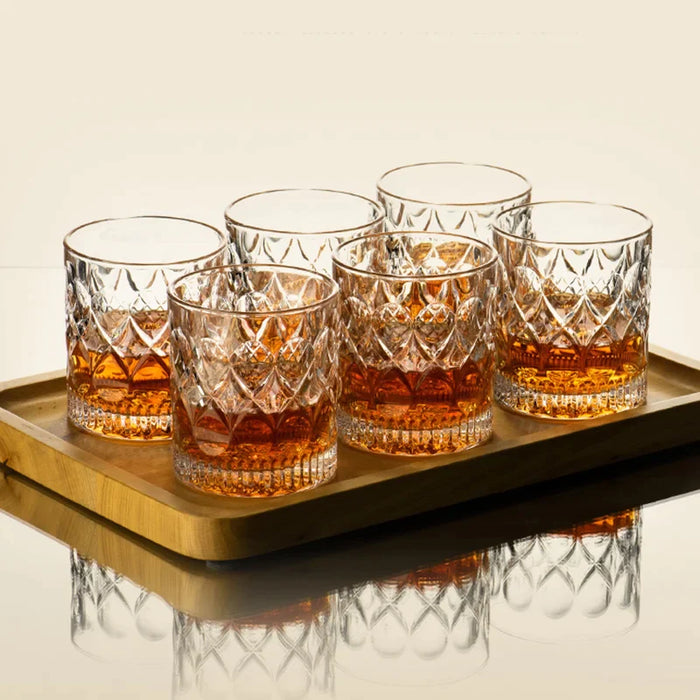 Thick Transparent Spirits Glasses For Vodka Whisky Sake