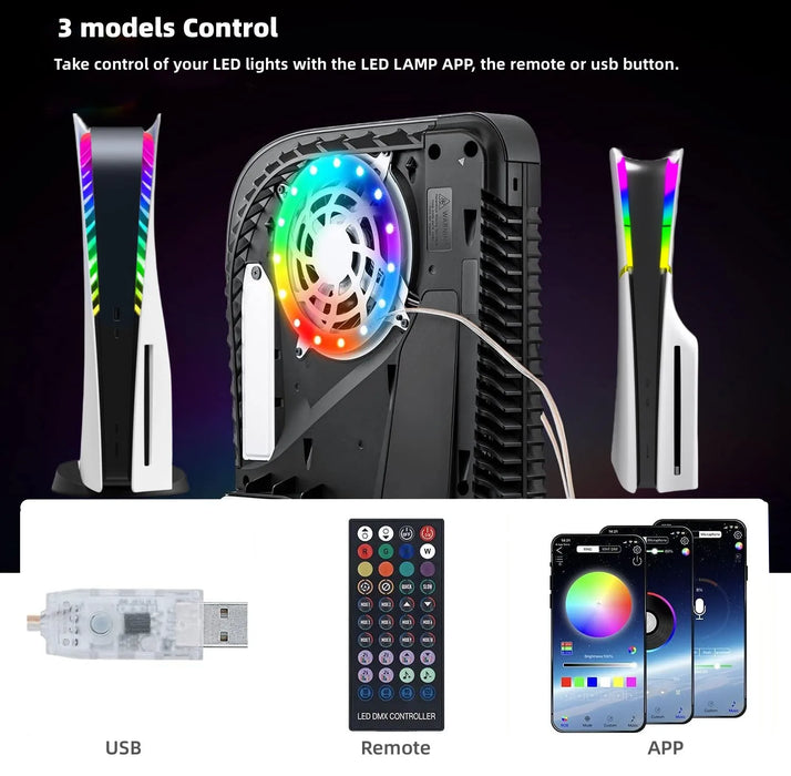 Ps5 Slim Led Rgb Circle Light Strips