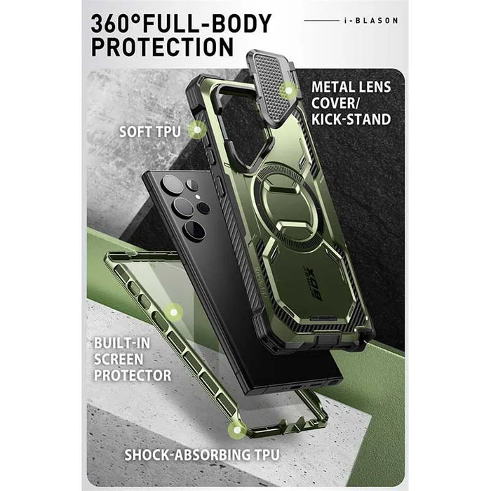 For Samsung Galaxy S24 Ultra 6.8 Inch Armorbox Full-body Rugged Case With Built-in Screen Protector