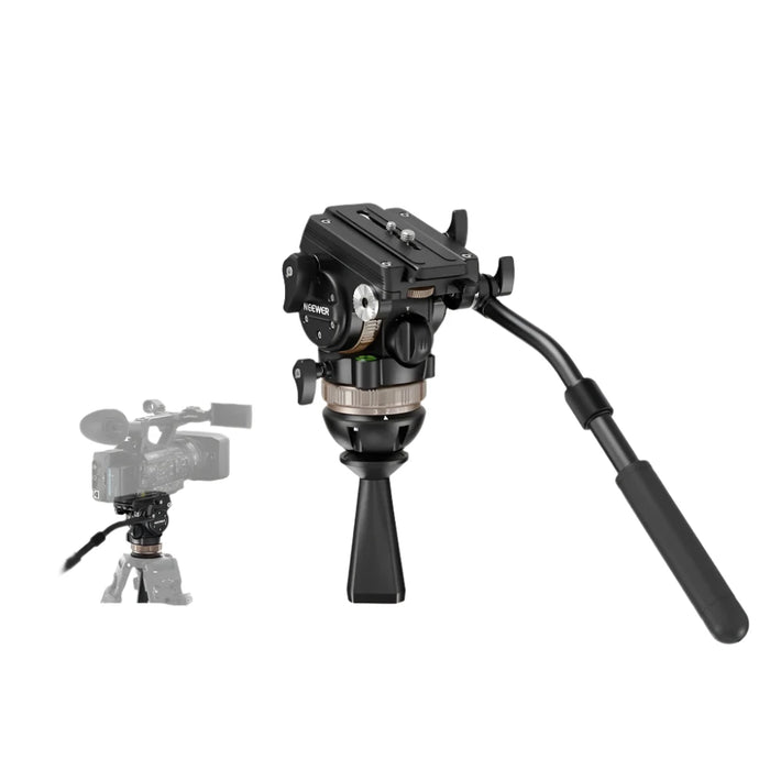 Professional Fluid Head Tripod With Dynamic Counterbalance And Damping Handle