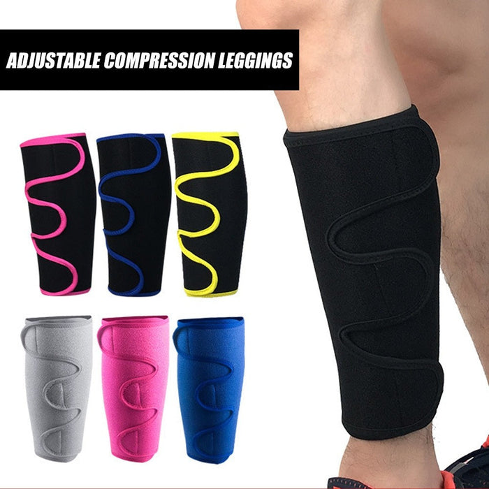 1Piece Adjustable Sports Calf Shin Leg Sleeve for Running Cycling