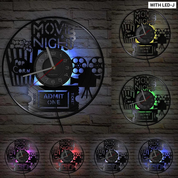 Retro Film Lovers Wall Clock