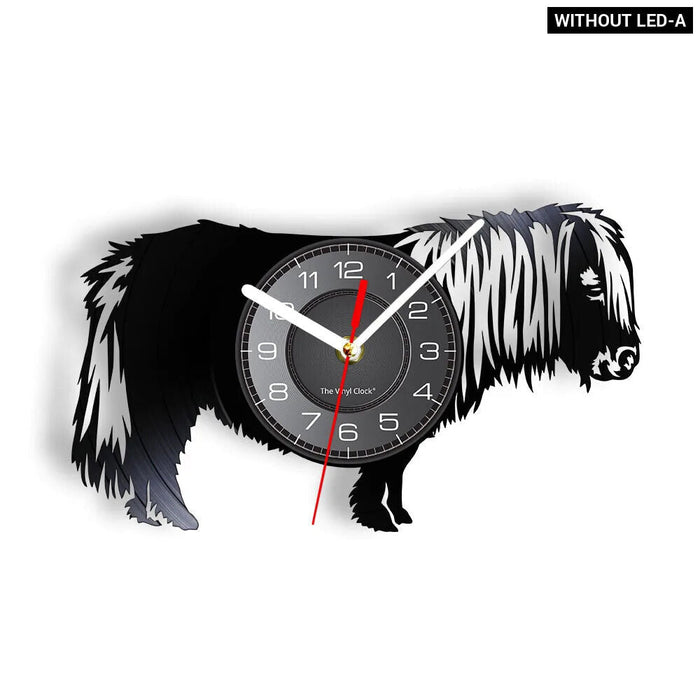 Horse Head Vinyl Record Wall Clock