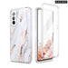 Samsung Galaxy S21 Fe 5g Glitter Marble Case With Screen