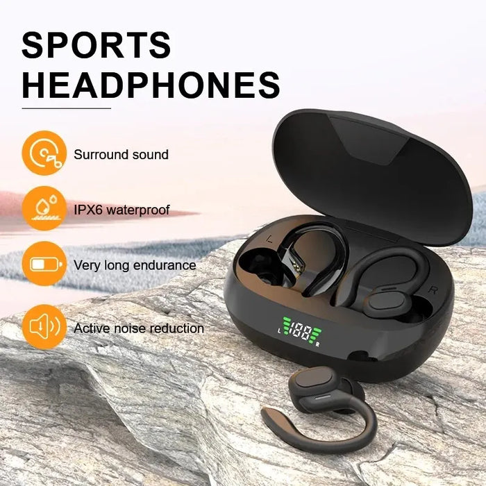 Waterproof Wireless Earbuds With Mic Hifi Stereo