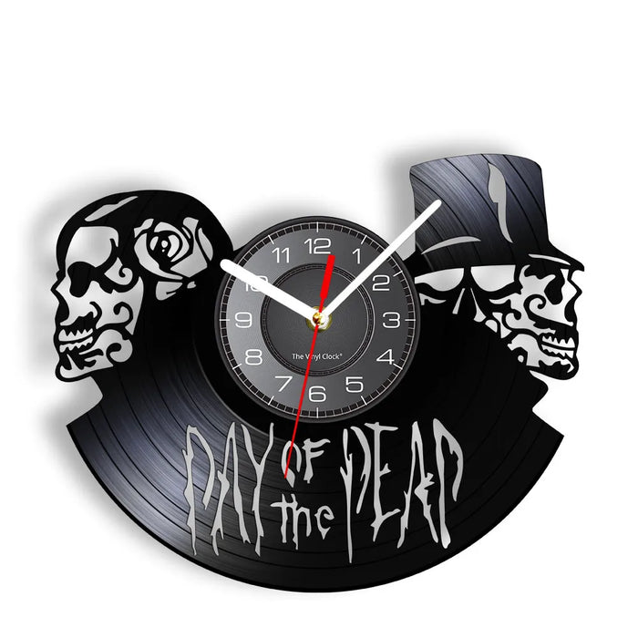 Day Of The Dead Vinyl Record Wall Clock