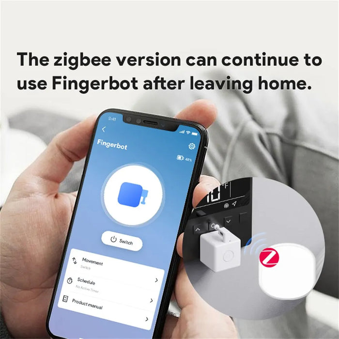 Zigbee Fingerbot Plus Smart Button Pusher For Alexa Google