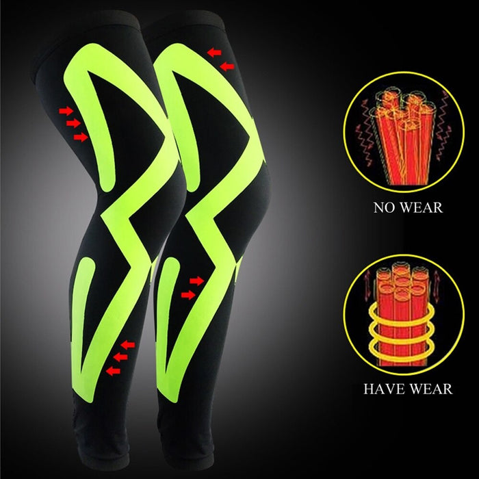 1 Piece Fitness Compression Leg Knee Long Sleeves For Baseball Basketball Running