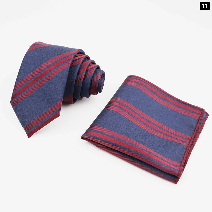 Mens Fashion Tie And Pocket Square Set For Business Weddings And Gifts