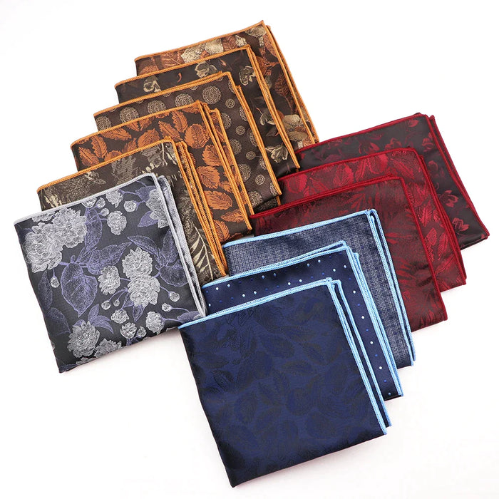 Mens Plant Pattern Handkerchiefs For Weddings And Daily Wear