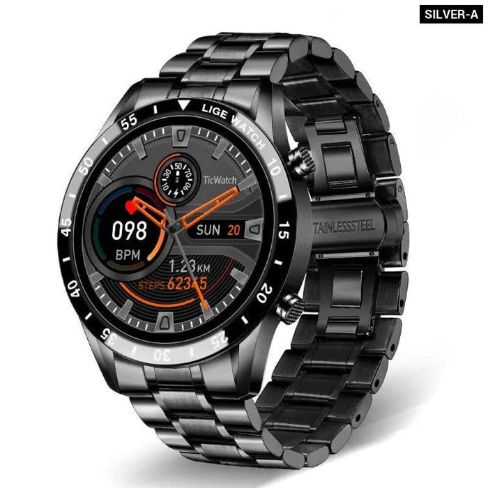 2024 Lige Smartwatch With Full Circle Touch Bluetooth