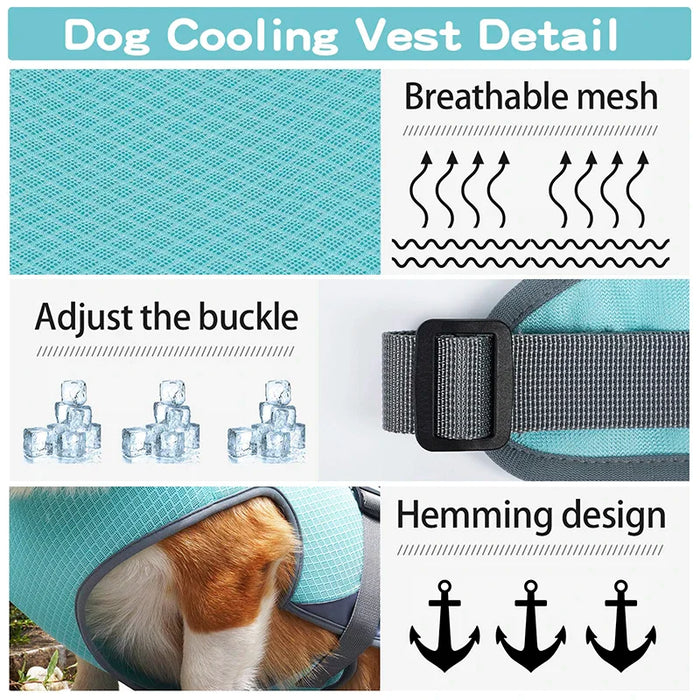 Cooling Dog Vest Breathable Uv Protection