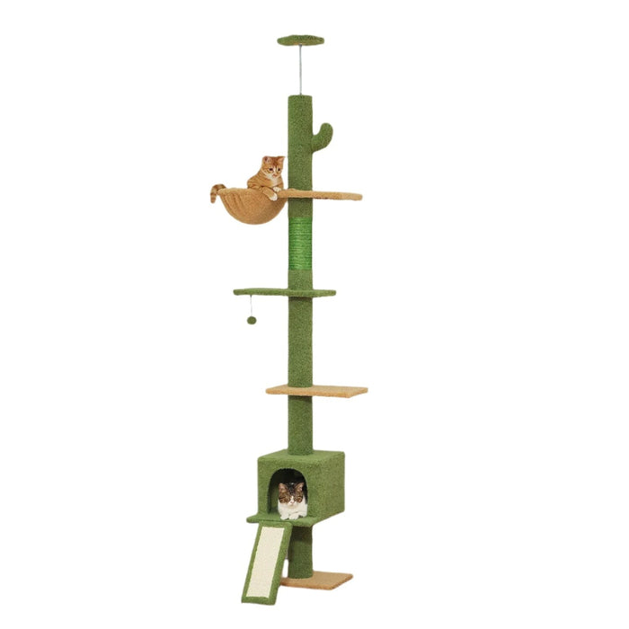 Adjustable 5 Tier Cat Tree Tower For Indoor Climbing