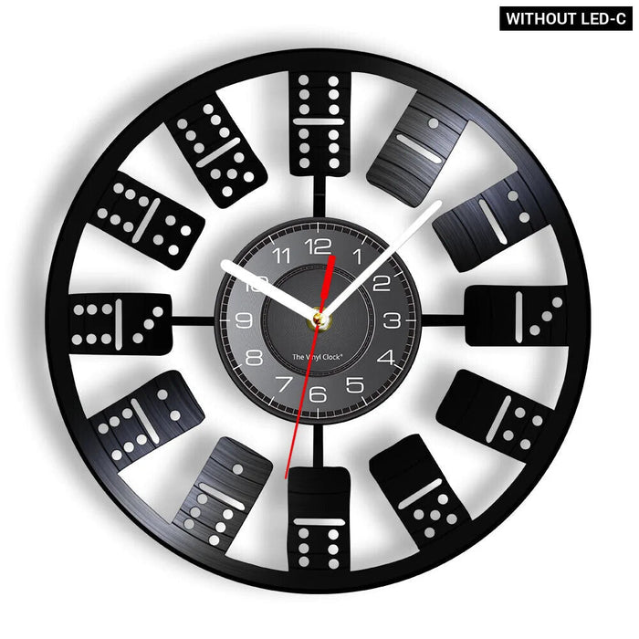 Vinyl Record Casino Wall Clock