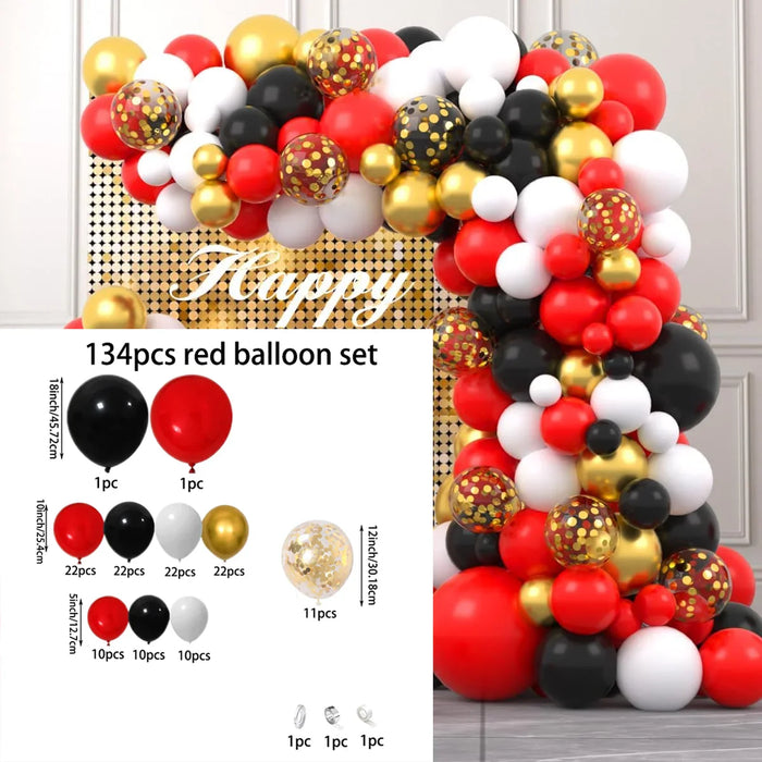 110 Pcs / 108 Pcs / 109 Pcs / 134 Pcs / 121 Pcs Suit Latex Balloons Suitable For Birthday Graduation Season Wedding Arrangement