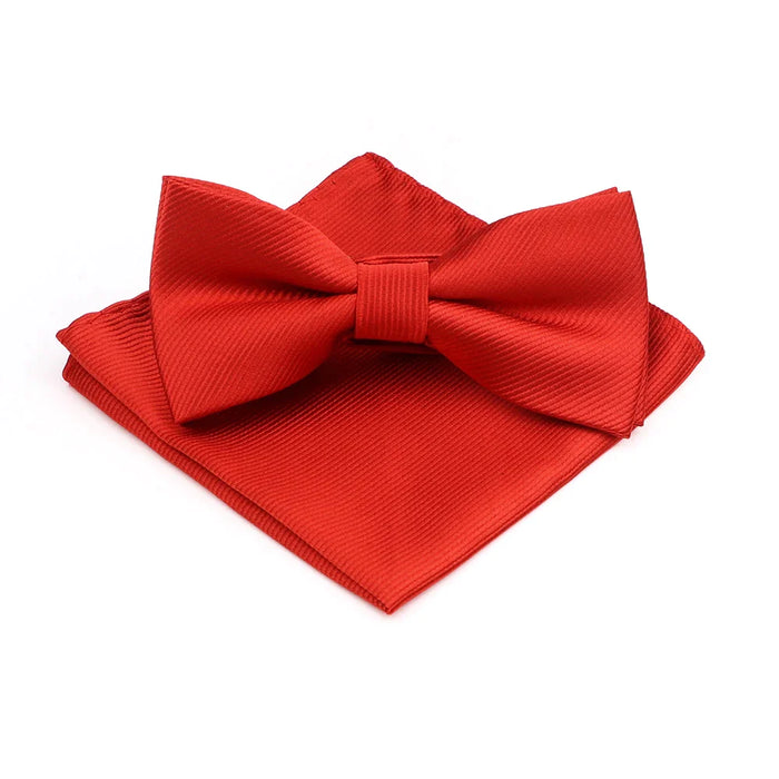 Red Butterfly Bowtie Set For Business Weddings And Gifts