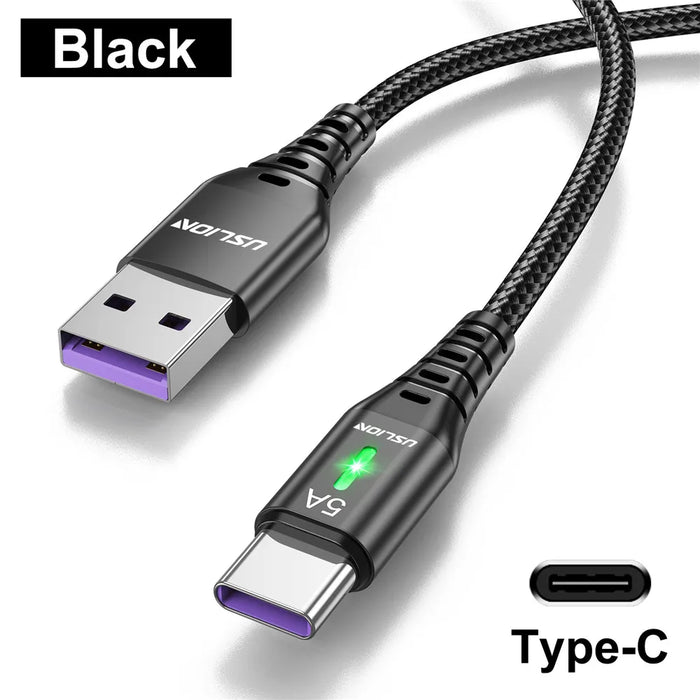 Fast Charging Usb C Cable For Samsung S21/S20 Xiaomi Mi 11 5A