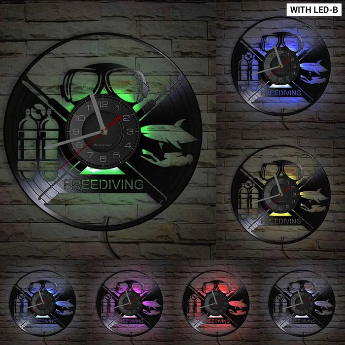 Underwater Scuba Diving Wall Clock