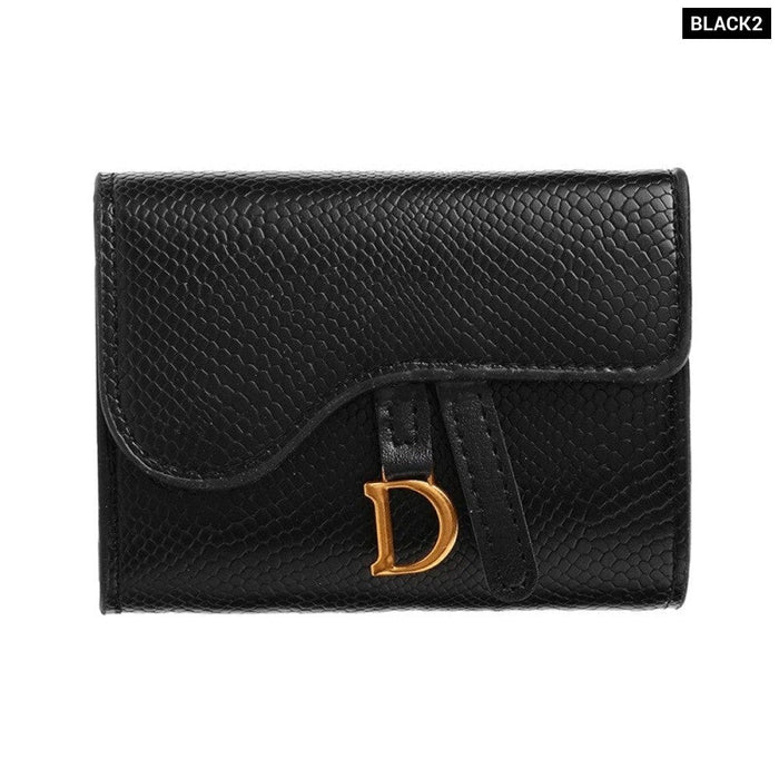 Women Card Holder Short Wallet Mini PU Letter Wallet Multi Card Card Holder Small Multi Functional Clutch Bag