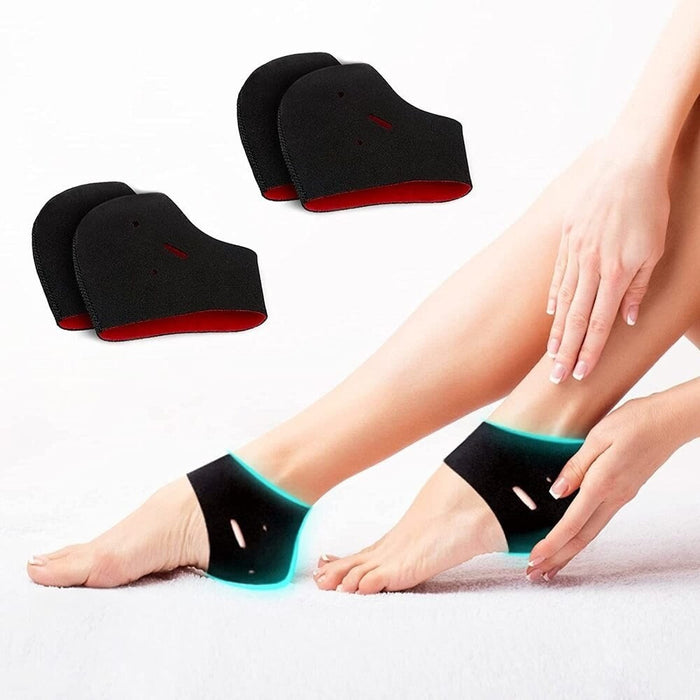 1 Pair Breathable Moisturising Heel Socks For Cracked