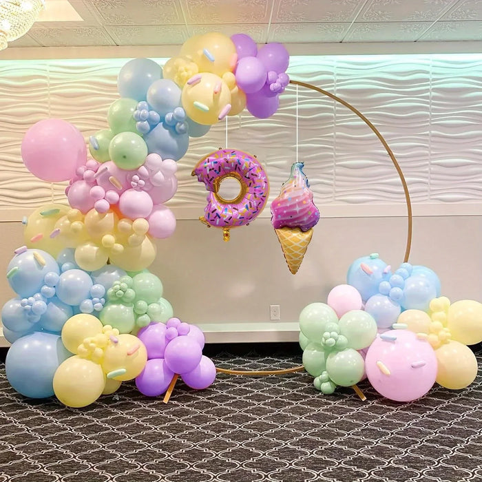 151Pcs Balloon Arch Set Ice Cream And Balloon Pop For Birthday Parties Wedding Anniversary Indoor And Outdoor Decoration