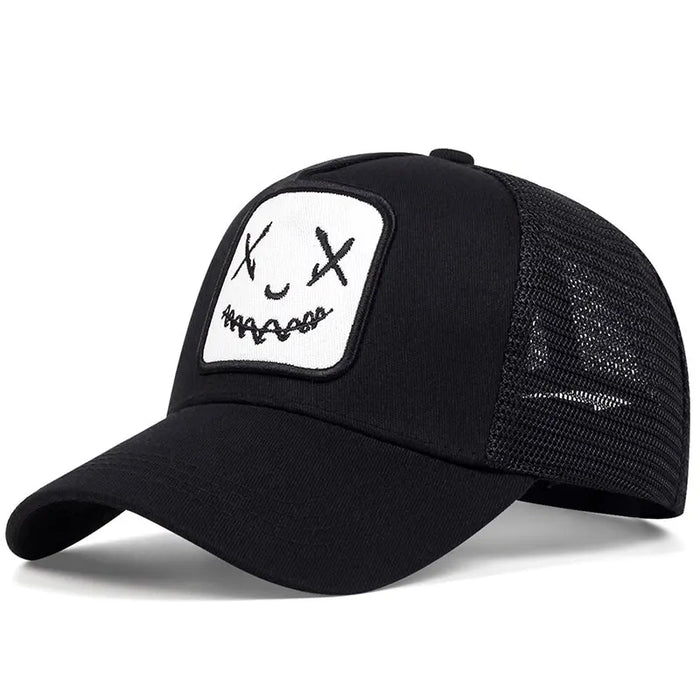 Adjustable Ghost Face Baseball Cap / Hat For Outdoor Sun Protection