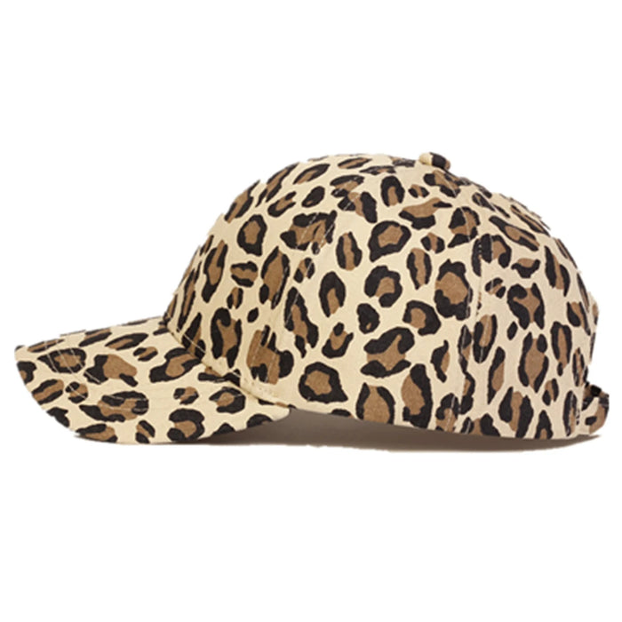 Adjustable Leopard Print Kids Baseball Cap / Hat