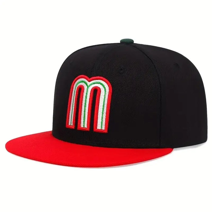 Adjustable M Letter Embroidery Baseball Cap / Hat