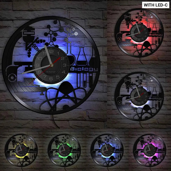 Chemistry Vinyl Record Wall Clock