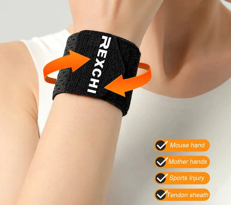 1 Pc Elastic Wrist Compression Brace Support Weightlifting Tendonitis Carpal Tunnel Arthritis