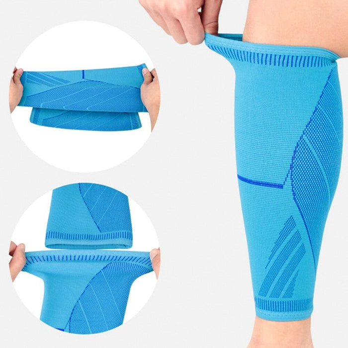 2Pcs/Pair Professional Knitting Calf Shin Guard Leg Sleeves For Running Cycling Training