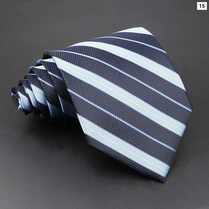 Purple Striped Necktie For Business Weddings And Daily Wear