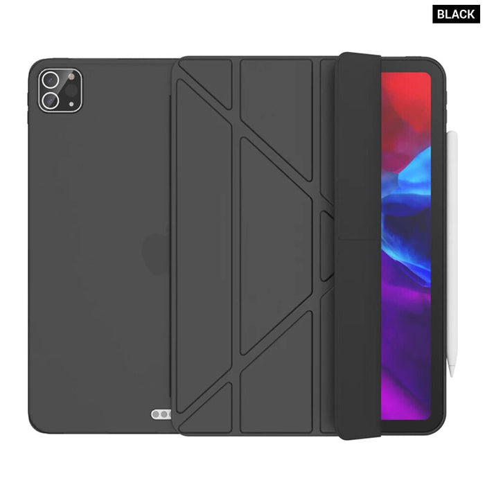 Multi Fold Pu Leather Smart Cover For Ipad Pro 11 12.9 Funda Capa