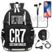 Unisex Cr7 Football Casual Daypack School Bag