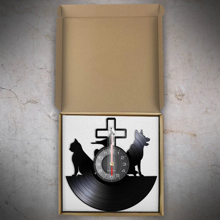 Vet Clinic Vinyl Wall Clock