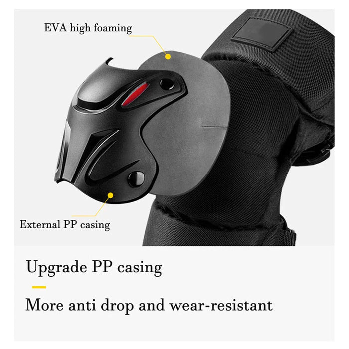 1 Pair Anti-Drop Breathable Windproof Knee & Elbow Pads For Outdoor Sports