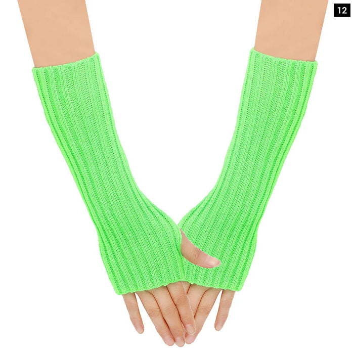 Knit Wool Arm Warmers